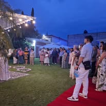 Recepción de evento en Jardín Brissas